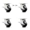 Service Caster 4 Inch Kingpinless Phenolic Wheel Caster Brakes 2 Swivel Locks SCC, 4PK SCC-KP30S420-PHR-SLB-BSL-2-SLB-2 - alternate 1